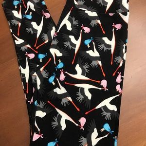 LuLaRoe OS Stork Leggings